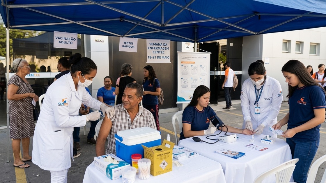 Centec promove Semana da Enfermagem com atendimentos gratuitos à população