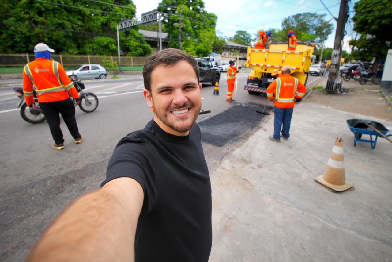 Operação tapa-buracos avança em Manaus com novas técnicas de asfalto