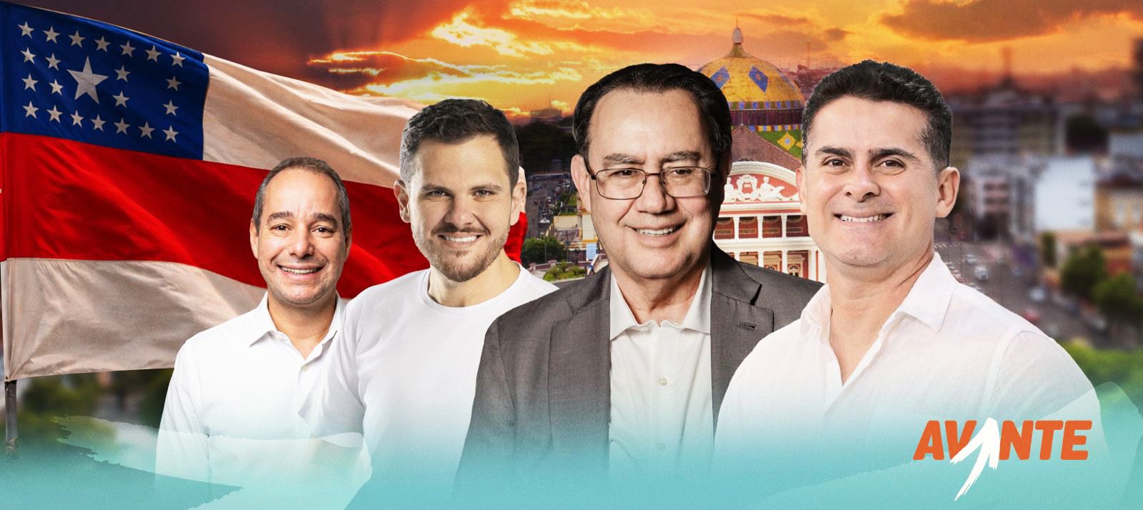 David Almeida recebe em Manaus Augusto Cury, pré-candidato à Presidência da República pelo Avante
