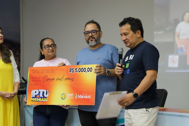 Moradores de Manaus recebem prêmios de até R$ 40 mil no IPTU Premiado 2026