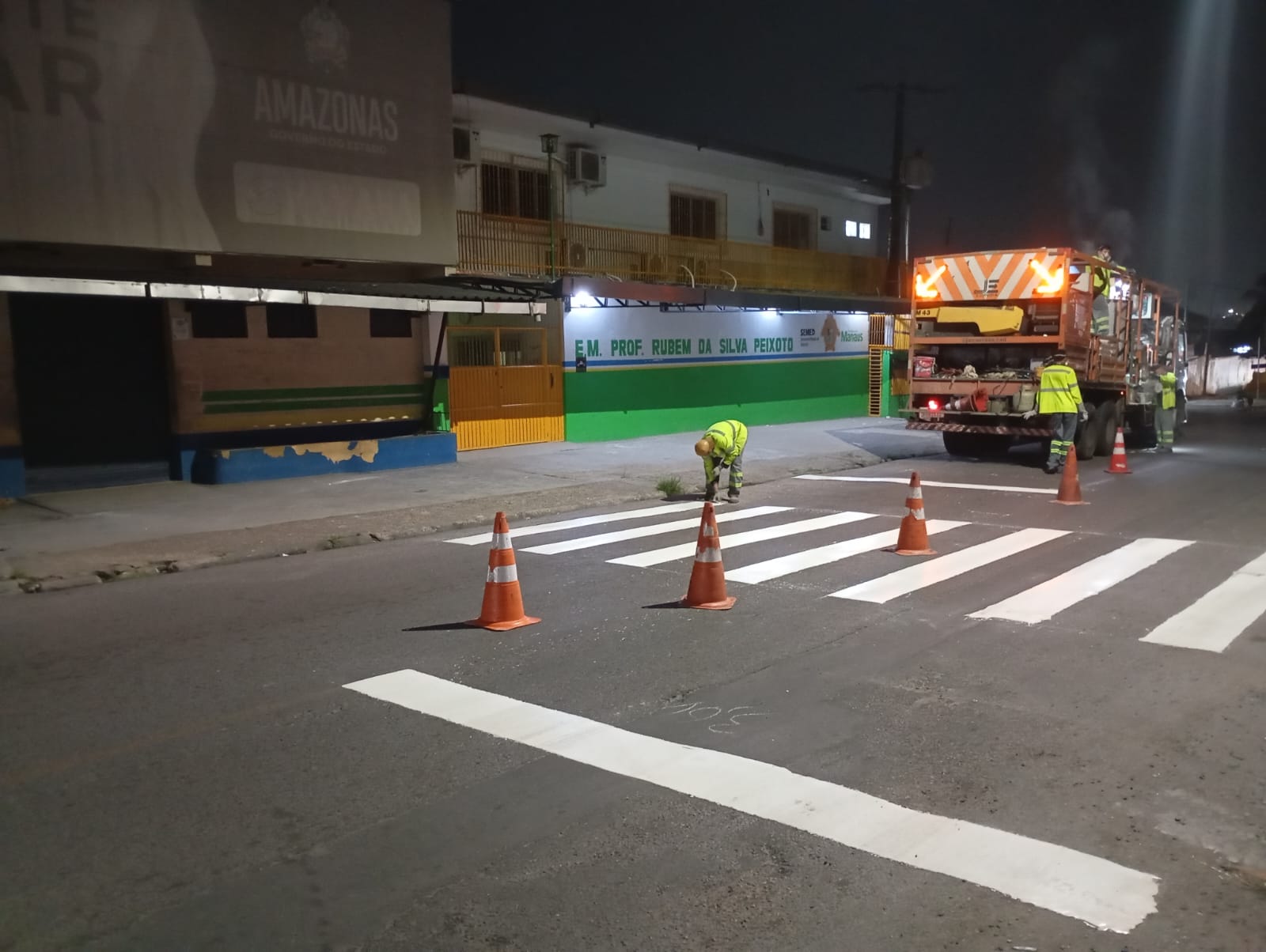 Prefeitura de Manaus amplia ações de mobilidade urbana com nova sinalização