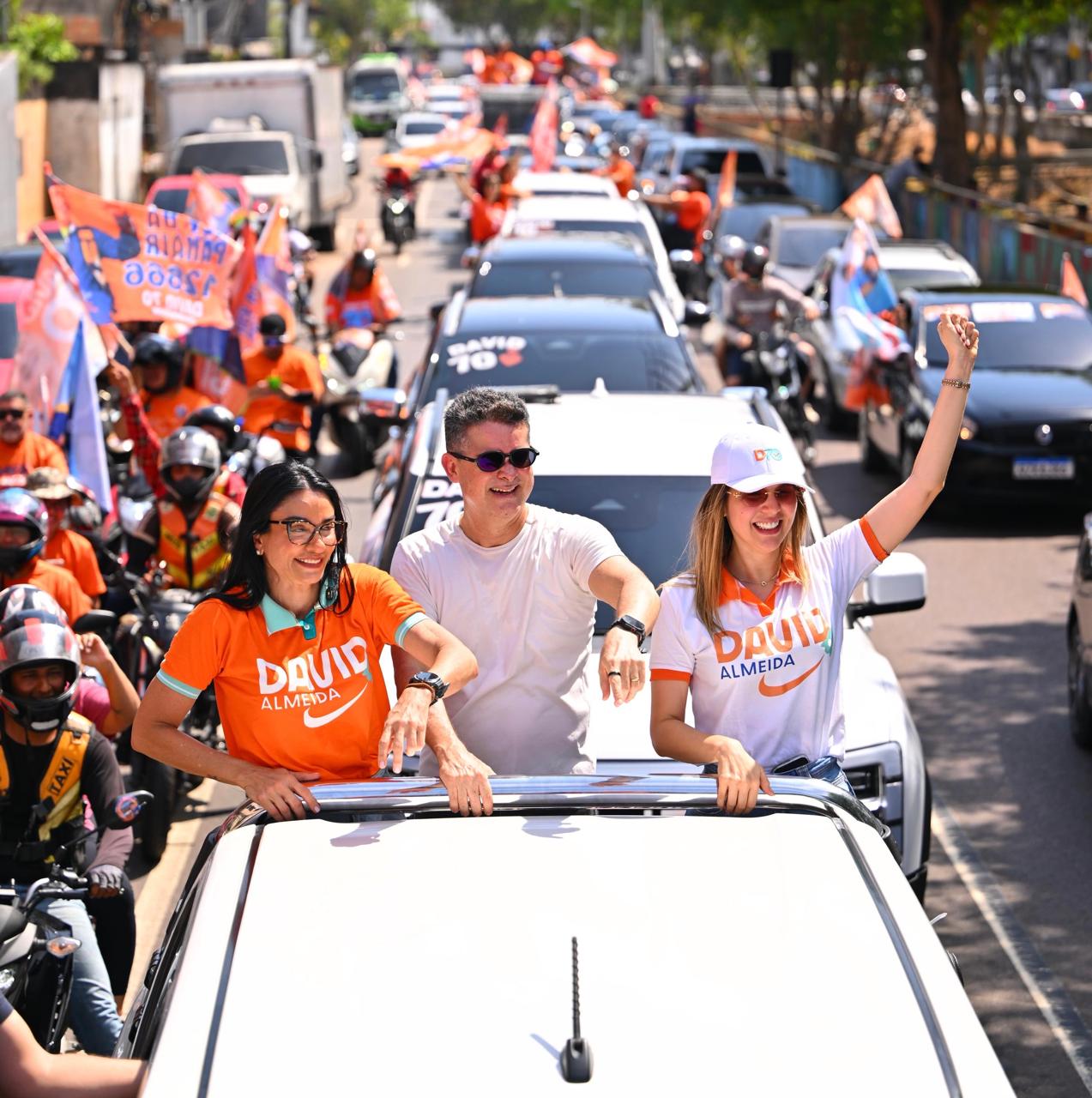 Carreata com David Almeida tem concentração na Zona Oeste de Manaus