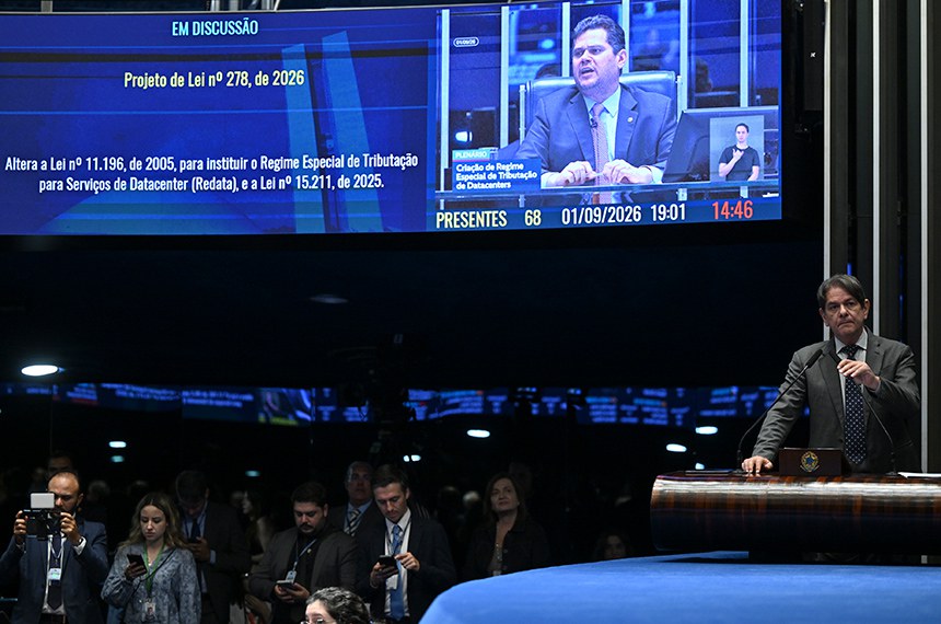 Senado aprova regime tributário para data centers